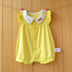 3-18 Month baby Summer clothes rompers girls overalls short Sleeve bodysuit cotton baby clothing jumpsuit newborn Girl onesies