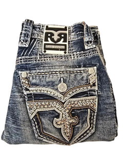 Rock Retro Boot Jeans Blue Leather Inserts Men Women Pocket Embroidery Denim Pants Y2k Gothic Low Waist Wide Leg Straight Jeans