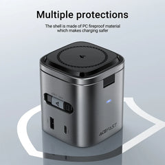 ACEFAST 6 in 1 Multifunction 15W Magnetic Wireless Charging Station For iPhone 16 15 GaN PD65W Charging Cube USB C Fast Charging