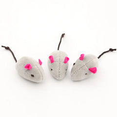 3-200 Pcs Rattle Cat Mouse Toys Also Prefilled Catnip Faux Fur Cat Toys Interactive Cat Game Catnip Toys for Cats Pet Products