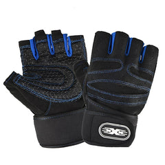 Workout Gloves for Men Women Half Finger Glove with Wrist Wrap for Sport Weight Lifting Training Bicycle Motorcyclist Gym Glove