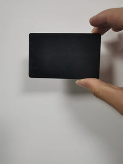 1pcs  12 colors wood 13.56mhz NFC Blank Bamboo black walnut cherry beech Wooden Membership Card NFC Contactless Business Card