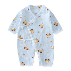 Baby Clothes Newborn Jumpsuit Girls Boys Muslin Cotton Long Sleeve Romper 0-24M