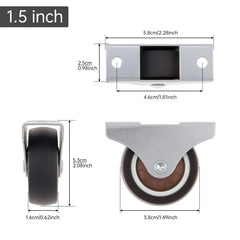 4pcs 1 Inch/1.25 Inch/1.5 Inch/2 Inch Universal Casters Furniture