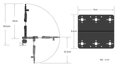 Upgraded 6dof Robotic Arm Multi DOF Robot Manipulator Gripper with 6pcs Mg996r Servos Steering Gear Grabbing Maker Education