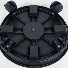 Heavy Duty Plant Holder 4 Wheel Rolling Planter Tray with Drainage Plant Pot Dolly Movable Base Home Garden Decorative Pot Stand