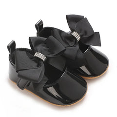 Cute Princess Baby Shoes Spring and Autumn Edition Butterfly Bow Decoration PU Soft Bottom Suitable for 0-1 Year Old Baby