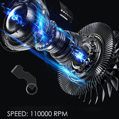 110000rpm Brushless Professional Hair Dryer Negative Ion Blower High