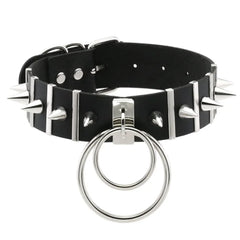 1pc Harajuku Gothic Spike Rivet Star Necklaces Collares Hip Hop Rock