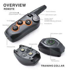 Remote Control Electric Dog Training Device New Automatic Bark Stopper Collar Pet Training Waterproof Pet Dog Collar for All Dog