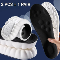 1 Pair Breathable Shock-absorbing Insoles Men's Outdoor Sport Insoles Soft Elastic Sole Comfortable Arch Support Insoles