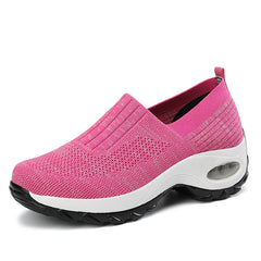 Breathable Mesh Slip-On Sports Shoes Comfortable Thick Bottom