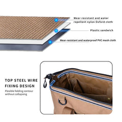 Camping Tool Storage Bag, Large-Capacity Tool Kit, Can Be Hung with a