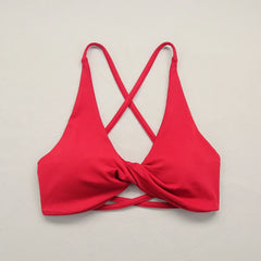 Sexy Slim Shoulder Straps Somfortable High Stretch Sports Underwear Gym Workout Breathable Detachable Yoga Bra
