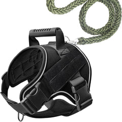 Explosion-Proof Tactical Dog Harness - Training and Outdoor Activity Vest for Doberman Pinschers and Small/Medium/Large Breeds