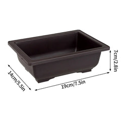 Rectangular Bonsai Training Pots Plastic Flowerpot with Drainage Tray Succulent Plants Pot Bonsai Plants Growing Pots Home Decor