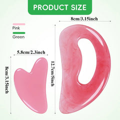 Resin Body Gua Sha Massage Tool Neck Back Massager Body Leg Foot Guasha Scraping Acupuncture Tool Resin Guasha Board