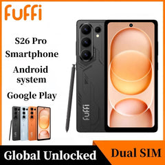 FUFFI S26 Pro Smartphone 5G LTE Android System 12GB RAM 512GB ROM 6.6' Display 16MP Camera Dual SIM With Play Store Mobile Phone