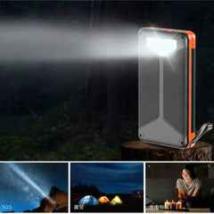 Portable Foldable Solar Charger Power Bank Outdoor Camping Hiking Equipment Mobile Energy Storage Travel Battery Pack