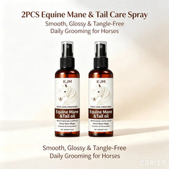 KJM Horse Mane Detangling Spray All Breeds Plant Extract Quick Moist Non Greasy Shiny Equine Daily Groom Spray