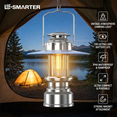 Camping Tent Vintage LED Lantern Portable Handheld Emergency Charging