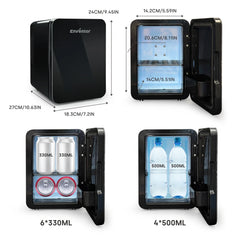 Enventor 4L Mini Refridgerator Portable Car Skincare Fridge Multi-functional Thermoelectric Cooler and Warmer For Summer Camping