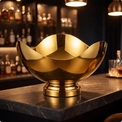 Champagne Bowl Irregular Wine Chiller Bowl Wine Cooler Container Large-Capacity Champagne Container Stylish for Hosts, Parties