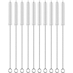 Drinking Straw Cleaning Brush Kit Reusable Tube Pipe Cleaner Nylon Stainless Steel Long Handle Cleaning Brushes for Straws