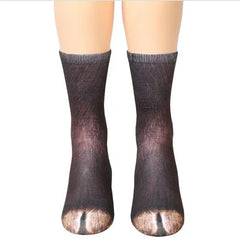 Unisex Funny Print Animal Paw Sole Socks Kawaii Cute Casual Happy Fashion Tube Sokken For Men Women Novelty Gift Dropship