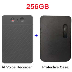 AI Voice Recorder Transcribe & Summarization with ChatGPT Audio Recorder AI Notetaking Device for Lecture Meeting Call Interview