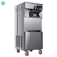 Customized Ice Cream Making Machine 20L/H Automatic Icecream Makers Commercial Yogurt Soft Serve Ice Cream Machine for Business
