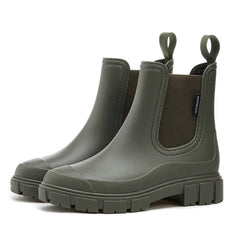 Winter Women's Boots Cotton Padded Women's Rain Shoes Midsole Rain Boots Women Wear-resistant Waterproof Anti Slip Rubber Shoes