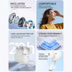 UEESFIT A5 TWS Wireless Bluetooth Earphones Headphones In Ear Earbuds Sports Gaming Headset Noise Cancelling Ear Buds with Mic