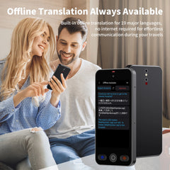 Language Translator Device with 148 Languages Voice Portable Ai  Translating Offline Translation Support Voice Video Recording