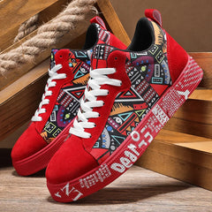 Breathable Sports Shoes, Skateboard Shoes, Men's Heart and Music