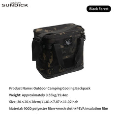 Outdoor Camping Crossbody Insulated Bag, Camping Insulation Bag, Hand-Held Storage Bag, Outdoor Activity Picnic Bag
