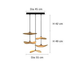 Designer Log Craft LED Ceiling Chandelier Living Room Tearoom Kitchen Table Lamps Bedroom Home Decoration Lighting Stair Lights