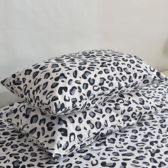 3pcs/set or 1pcs Leopard Print Fitted Sheet, Animal Pattern Bedding
