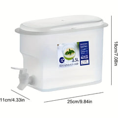 Large Capacity Refrigerator Beverage Dispenser with Spout, Easy Pour Spout, Great for Ice Lemonade, Fruit Teapot /Water Bottle