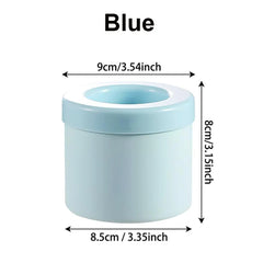 New Silicone Ice Bucket Portable Ice Cube Mold Round Wine Ice Cooler Refrigerator Freeze Ice Maker Creative Ice Cube Mold Tools