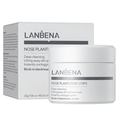LANBENA Blackhead Removing Nose Strips and Pore Minimizing Serum Set Nose Mask