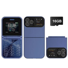 SERVO Classic Small Flip Mobile Phone 2G Dual SIM Card Blacklist Speed Dial 2.0" Screen 180° Fold Button Cellphones New Upgrade