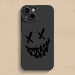 Smiling Devil Phone Case For iPhone 11 12 13 14 15 Pro Max Mini 7 8 Plus X XS Max XR Matte Shockproof Fashion Cases Back Cover