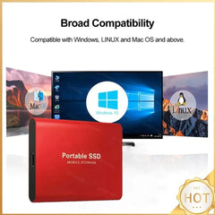 4TB Mini External Solid State Drive Portable SSD 8TB Hard Drive Small