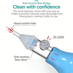 Silicone Nasal Aspirator for Baby Suction Pump Nose Cleaner Children Kids Soothing Nose Cleaning Device Nasal Cleaning Tools