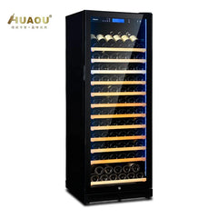 85 Bottle 24 Inch Freestanding Wine Cooler Beer and Wine Fridge with Hanging Cup Rack for Home Bar Kitchen Storage System