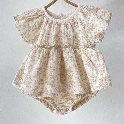 0-24m Baby Clothes Summer Baby Girl Bodysuit Floral New Female Baby