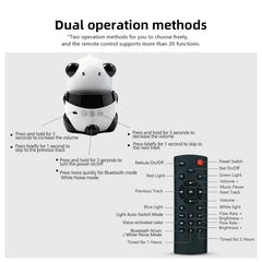 Starry Sky Panda Nebula Projector Built-in BT Speaker, 15 Color Modes Galaxy Light with Remote for Bedroom Gaming Room Party