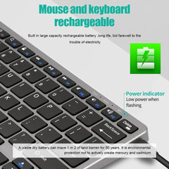 GOOJODOQ KM02™ Wireless Mini Keyboard & Mouse Combo – Bluetooth 5.2 & 2.4G Tri-Mode, 78 Keys, Multi-Device, Rechargeable, Multimedia, Android/Windows/Mac/iOS | FlipStylez LLC®