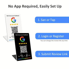 1PCS 13.56mhz Nfc 215 programmable QR code Google Review Card Nfc For Google Comment Review Tap Cards